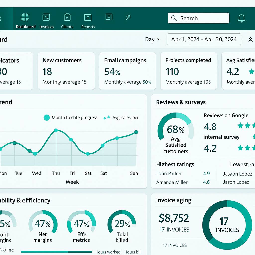 AutoLeap custom web app integration screenshot