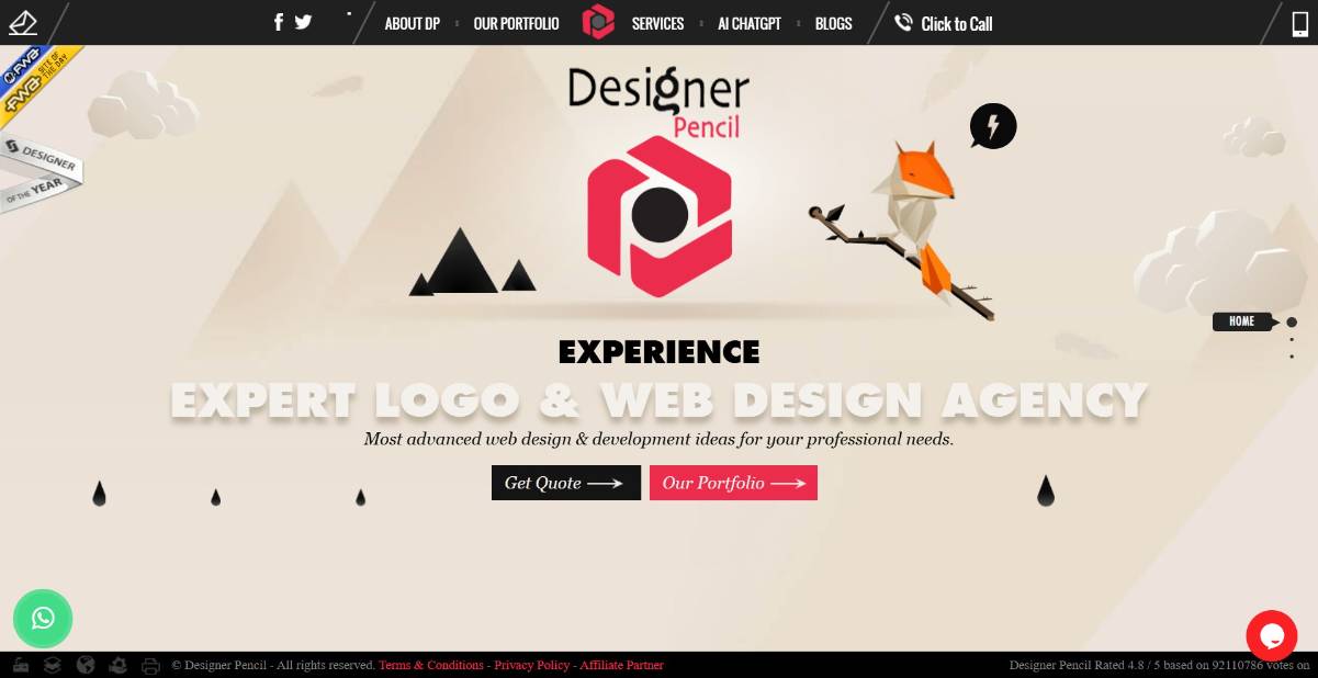 DesignerPencil website screenshot