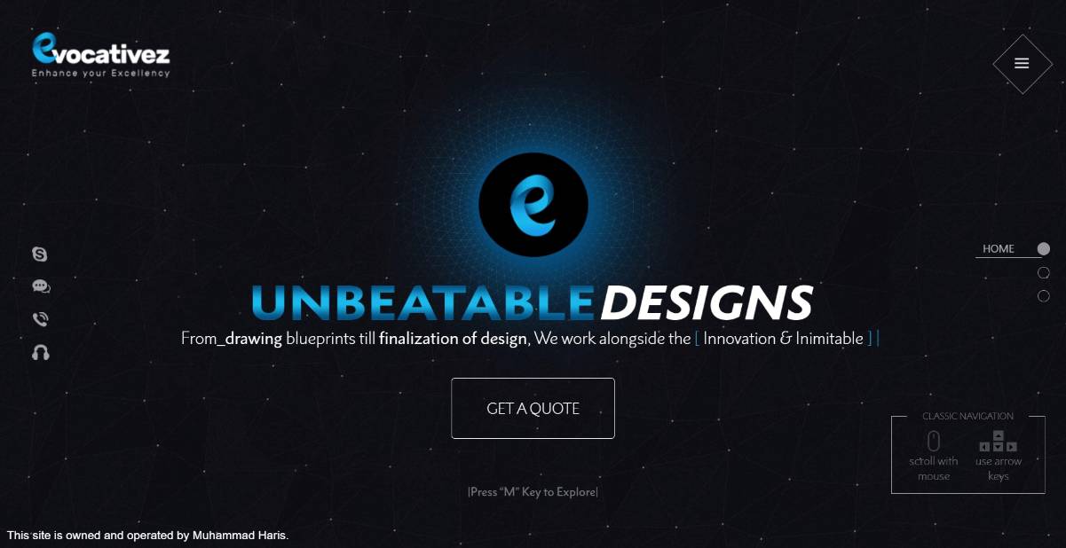 Evocativez.com website screenshot
